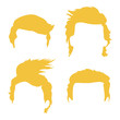 Set of Men s Hair Trump Style Wind
