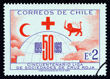 Red Cross, Crescent And Lion (Chile 1969)