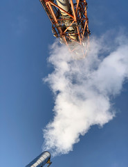 Wall Mural - View on industrial chimney from bottom