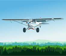 Einmotoriges Buschflugzeug Mit Tundrawheels