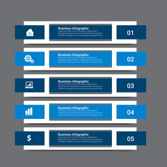 Infographic template with 3, 4, 5, 6 steps or options, workflow, process chart, vector eps10 illustration