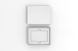 © godesignz - Blank gift card hard box for branding, 3d render illustration.