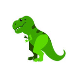 Fototapeta Dinusie - t-rex dinosaur emoji vector