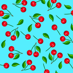 Wall Mural - cherry pattern for background EPS 10