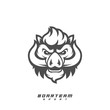 Boar Esport gaming mascot logo template Vector. Modern Head Boar Logo Vector