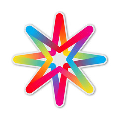 Poster - Colorful vector Star icon, isolated.