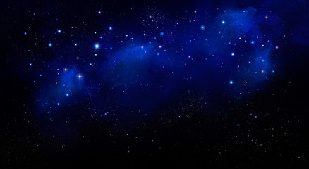 Wall Mural - beautiful background of the night sky with stars - deep space