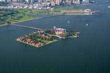 An Aerial Photograph Of Ellis Island Taken During The Summer Of 2018