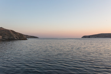 Beautiful Sunset bay at the Mediterranean, Sardegna