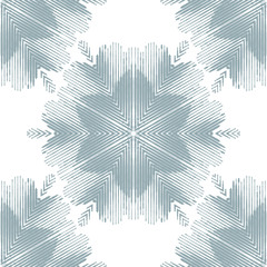 Poster - Abstract seamless pattern with geometric texture. Pattern of repeating symmetrical shapes.