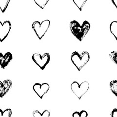 Wall Mural - seamless pattern with hearts. valentine's day, mother's day. wedding, scrapbook, gift wrapping paper