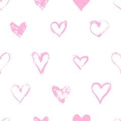 Wall Mural - seamless pattern with hearts. valentine's day, mother's day. wedding, scrapbook, gift wrapping paper