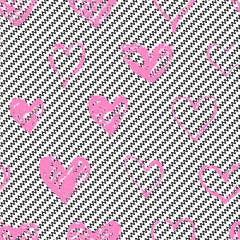 Wall Mural - seamless pattern with hearts. valentine's day, mother's day. wedding, scrapbook, gift wrapping paper