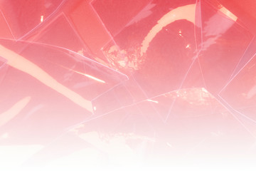 Poster - broken glass  in luxurious  style, geometric pattern background 