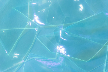 Poster - broken glass  in luxurious  style, geometric pattern background 