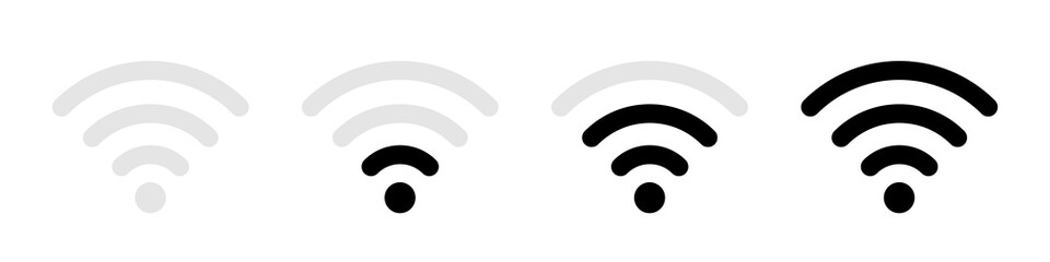 Poster - wi fi isolated vector icons. icon for concept design. wave icon. wi-fi vector icon sign. network sig