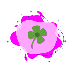Poster - Flower colored icon. Simple color vector of education icons for ui and ux, website or mobile application