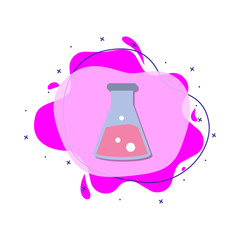 Poster - laboratory flask colored icon. simple color vector of education icons for ui and ux, website or mobi