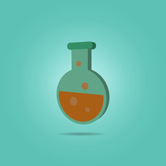Poster - liquid in vitro isometric icon. simple color vector of science icons for ui and ux, website or mobil