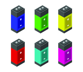 Sticker - isometric battery