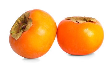 Wall Mural - persimmons an isolated on a white background