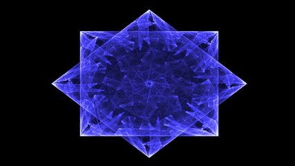 Poster - Seamless abstract circular loop on black background