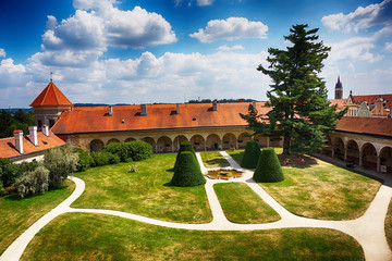 Telc castle in the czech republic