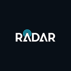 Radar Brand Text Technology Abstract Creative Modern Logo Design Template Element Vector