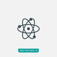 Wall Mural - Atom Icon Design, Vector EPS10