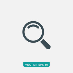 Wall Mural - Magnifier Icon Design, Vector EPS10