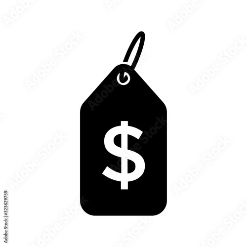 Fotografía price tag icon logo template