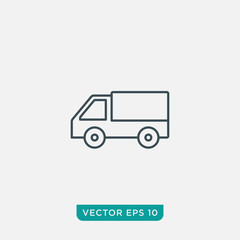 Poster - Delivery Truck Icon Design, Vector EPS10