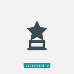 Wall Mural - Trophy Icon Design, Vector EPS10