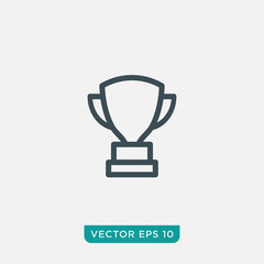 Wall Mural - Trophy Icon Design, Vector EPS10