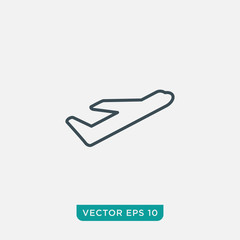 Poster - Airplane Icon Design, Vector EPS10