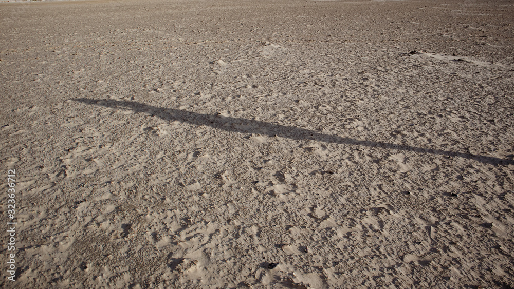 Shadow dry lake