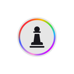 Sticker - Pawn -  Modern App Button