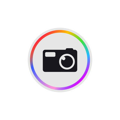 Canvas Print - Digital Camera -  Modern App Button