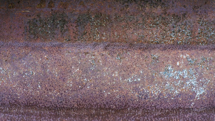 Poster - metallic old wall with rust. grunge texture
