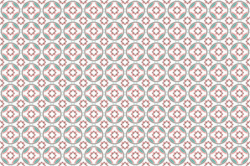 Poster - Abstract geometric seamless pattern for your design. Circles and dots background.