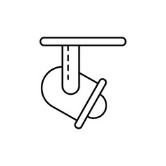 Poster - Spotlight, light icon. Simple line, outline vector elements of cinematography icons for ui and ux, website or mobile application