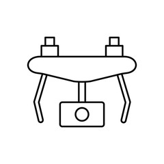 Poster - Drone, camera icon. Simple line, outline vector elements of cinematography icons for ui and ux, website or mobile application