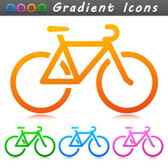 Wall Mural - Vector bike symbol icon design