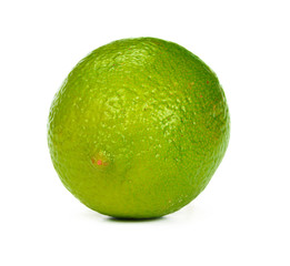 Wall Mural - Lime citrus fruit isolated on white background