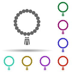 Poster - Prayer in multi color style icon. Simple glyph, flat vector of world religiosity icons for ui and ux, website or mobile application