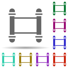 Poster - Torah in multi color style icon. Simple glyph, flat vector of world religiosity icons for ui and ux, website or mobile application