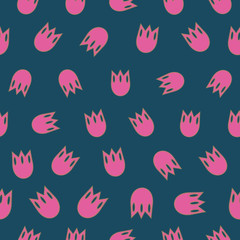 Poster - Seamless repeat pattern print background perfect for homedecor, fashion and stationairy