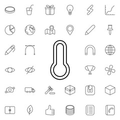 Poster - Thermometer icon. Universal set of web for website design and development, app development