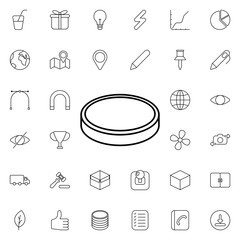 Poster - Coin icon. Universal set of web for website design and development, app development