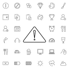 Fototapete - alert sign icon. Universal set of web for website design and development, app development